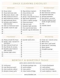 Download A Clean Bee Daily Cleaning Checklist 14 Cleaning