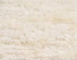 essential woven fur ivory wool rug