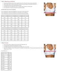 39 Methodical Shock Absorber Sports Bra Size Chart