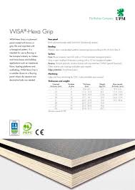 wisa hexa grip wisa plywood pdf