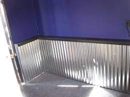 corrugated metal wall wainscoting