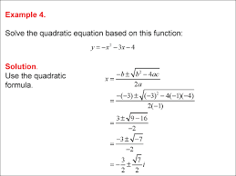 Math Example Quadratics Complex Roots