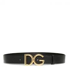 Dolce Gabbana Leather Logo Waist Belt