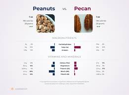 nutrition comparison peanuts vs pecan