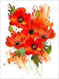 poppy bouquet posters and prints