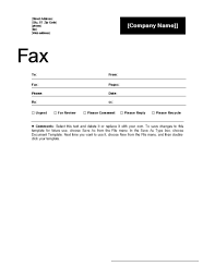 free fillable fax cover sheet templates