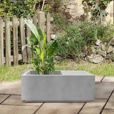 Square Planter And Garden Bench