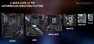 motherboard sizes chart which is