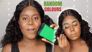 random colour makeup challenge colour