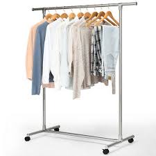 We've compiled the most stylish clothes racks and rails for your home keep it simple with this wide heavy duty clothes rail. Garment Rack Clothing Rack Stainless Steel Heavy Duty Hanging Rail On Wheels Home Garden Patterer Household Supplies Cleaning