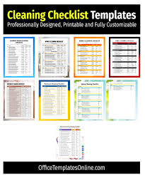 8 free cleaning checklist templates in