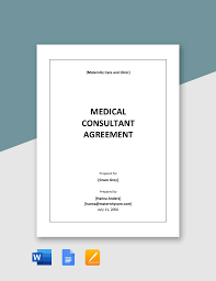 consultant agreement template in word