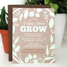 Create baby shower invites in minutes! Grow Seed Paper Baby Shower Invitations Botanical Paperworks