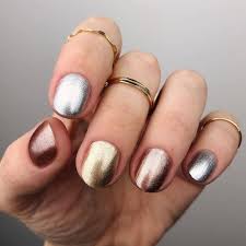 metallic nail art designs for special