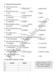 Great Expectations Esl Worksheet By Kammo
