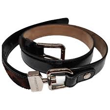 leather belt dolce gabbana black size