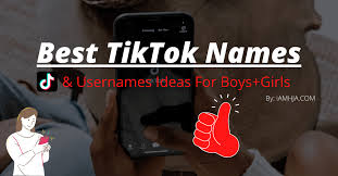 Find the best tik tok names according you. 5000 Best Tiktok Names Usernames Ideas For Boys Girls
