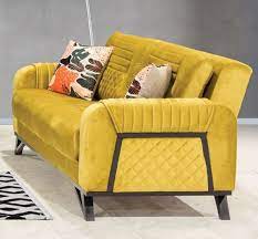 casa padrino luxury sofa bed yellow