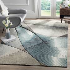mid century modern area rug in the rugs