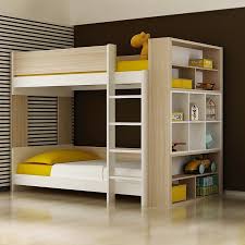 wooden modern children double bunk bed