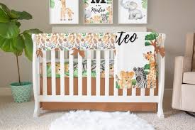 Jungle Crib Bedding Baby Boy Nursery