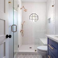 This hue can form a meek yet stylish look, indicative of a moroccan spa. Small Bathroom Tile Design Houzz