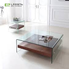 Modern Design Glass Center Table Square