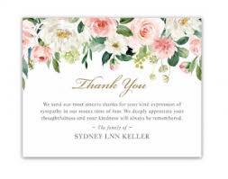 funeral thank you card wording what to