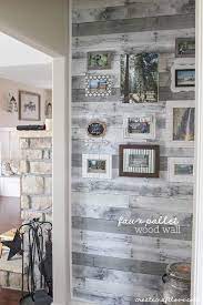 Faux Pallet Wood Wall Create Craft Love
