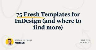 75 fresh indesign templates and where