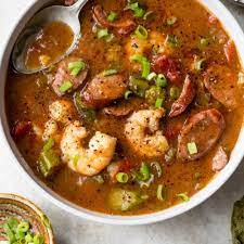 shrimp and sausage gumbo the almond eater