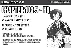 Bungou Stray Dogs Vol.16 Ch.103.5 Page 1 