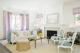 blue and lavender living room design