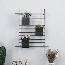Industrial Wall Plant Stand Planter