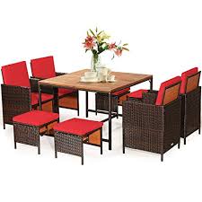 acacia wood patio dining set