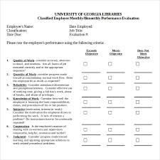 13 Sample Employee Review Forms Sample Forms
