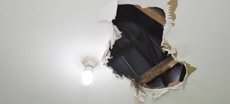 How to repair drywall planitdiy no matter how big or small it is, a hole in the wall is an unsightly blemish that won t go away by itself. How To Patch A Drywall Ceiling Doityourself Com