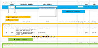 project doent tracker excel template