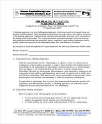 Trial Separation Agreement Template Separation And Release Agreement