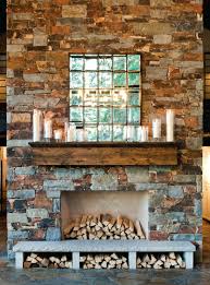 Fireplace Hearth Wood Storage Design Ideas