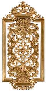 Solid Wood And Gilded Wall Panel