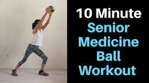 10 minute senior cine ball workout