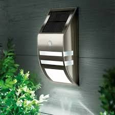 Solar Powered Led Wall Light With