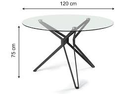 Round Glass Table Ø 120 Cm Texas Rdg