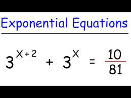 Indicial Exponential Equation Exam