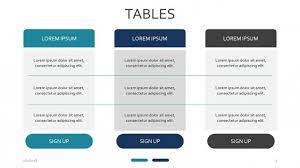 tables free powerpoint template