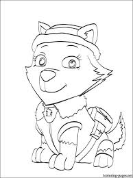 Find more coloring pages online for kids and . Everest Paw Patrol Coloring Page Paw Patrol Coloring Pages Paw Patrol Coloring Coloring Pages
