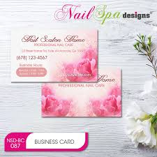 nail spa business card bc087