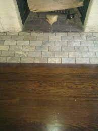 Stone Tile In Front Of Fireplace