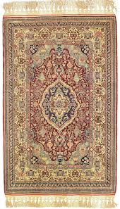 turkish hereke silk metal rug 138x86